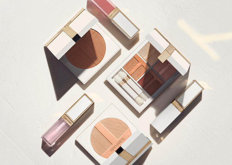 TOM FORD BEAUTY 全新璀璨琉光彩妝系列矚目登場！ 以極致暮色光影打造夏日渡假妝容演繹如日落金光的迷人光澤