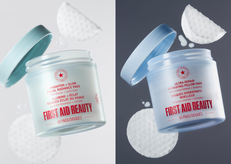 First Aid Beauty 全新「極致水潤保濕修護棉⽚」及「柔膚提亮去角質潔膚棉⽚」登場