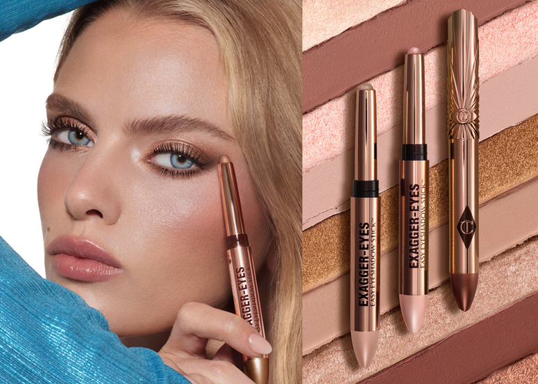 CHARLOTTE TILBURY推出全新！ EXAGGER-EYES EASY EYESHADOW STICKS 明眸眼影筆 一筆成妝 打造荷里活明星級深邃電眼