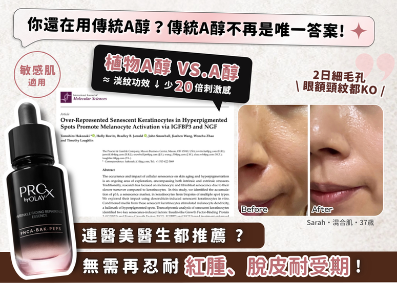 【拆解抗老新趨勢】傳統A醇不再是唯一答案，你一定要知道的 @cosme高分熱議淡紋精華