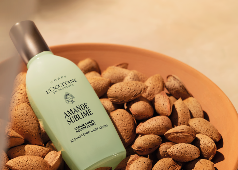 L‘Occitane AMANDE SUBLIME 全新杏仁緊緻煥膚身體精華登場 塑造健康奢光肌