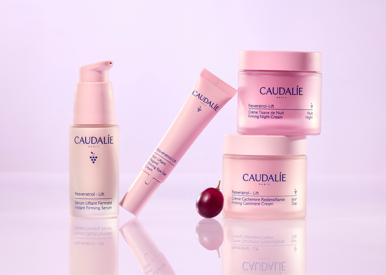 Caudalie 升級版「Resveratrol-Lift白藜蘆醇提昇緊緻系列」重磅登場  法國No.1「膠原水光瓶」 - 成就3倍超越A醇的抗皺緊緻傳奇